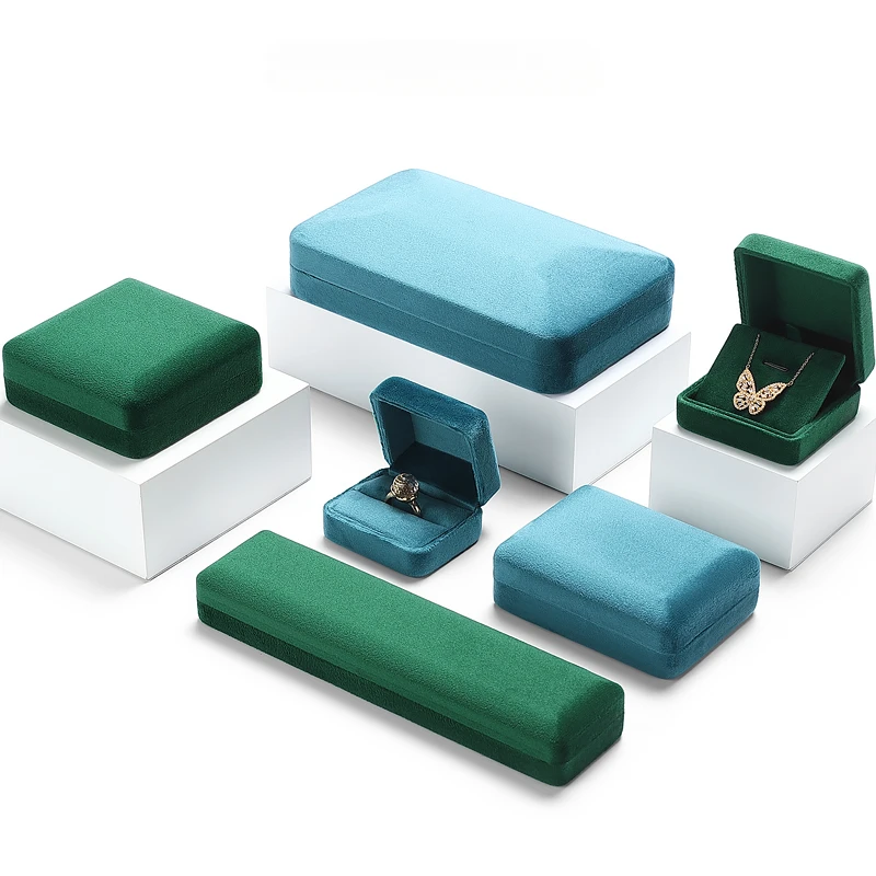 

High grade jewelry box, creative velvet ring box, necklace box long chain bracelet box