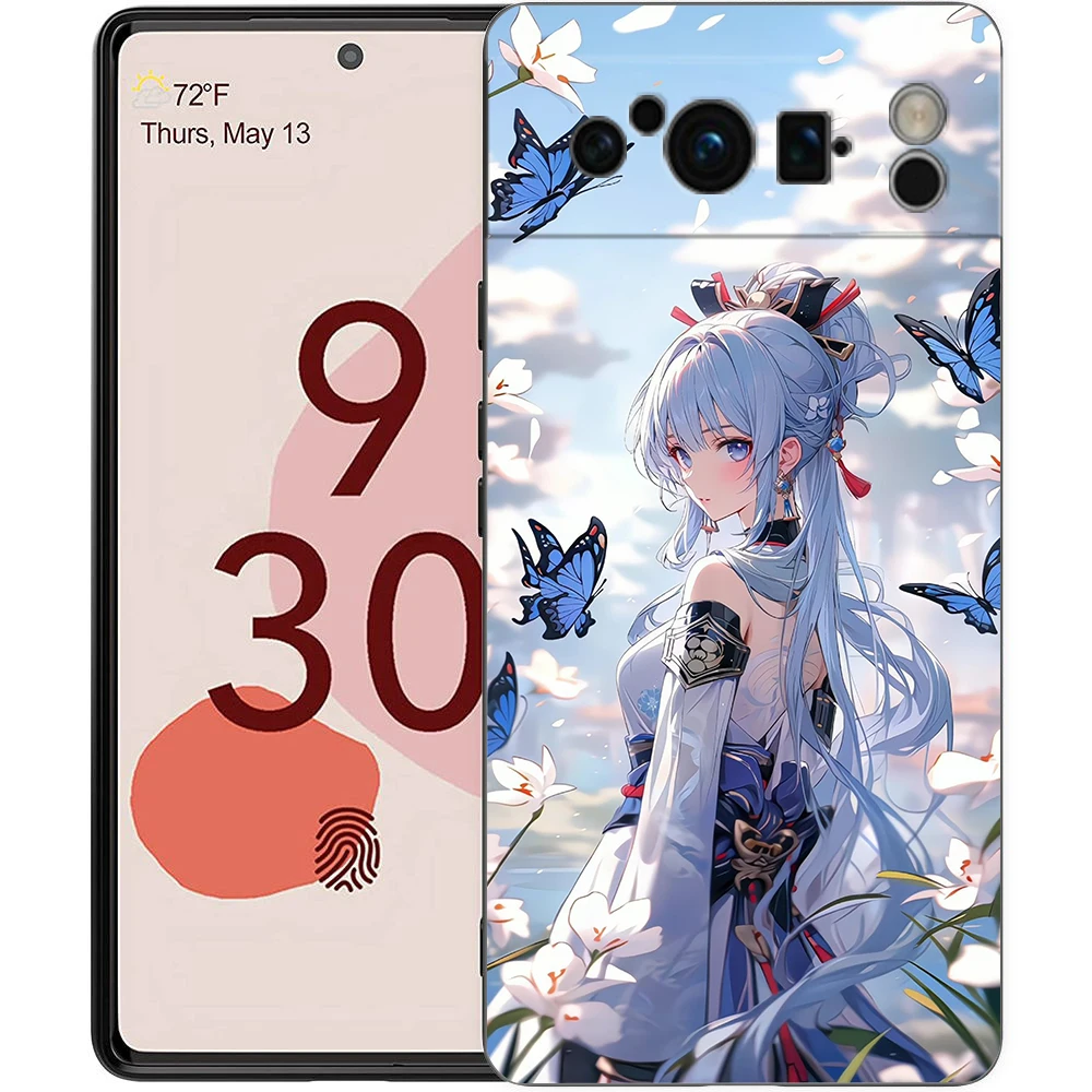 Genshin Impact Wanderer Shockproof Black Silicone Phone Case