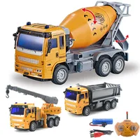 Children's Remote Control Excavator Toys Truck Dump Remote Control Toys For Boys Birthday Christmas Gift Construction Vehicles 1