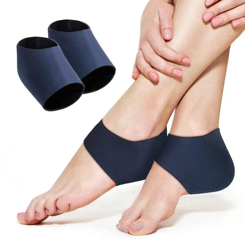 

Heel Protector Cover Heel Cups Pads Sleeve Foot Care Skin Repair Cushion Heel Warm Moisturizing Dry Cracked Half-yard Socks Pad