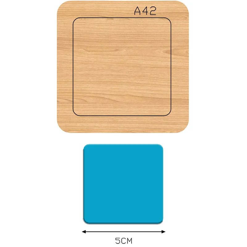 

Квадратные деревянные штампы ножей используются для скрапбукинга большинства высекальных машин.