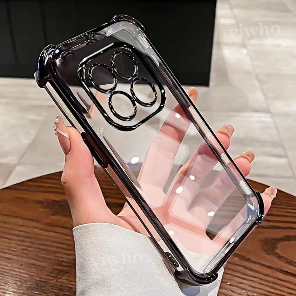 Sleek Transparent Black Phone Case - Soft TPU Protective Cover