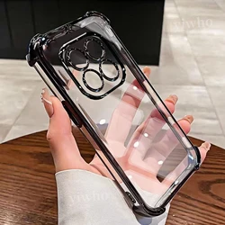 Sleek Transparent Black Phone Case - Soft TPU Protective Cover for Poco M7 Plus