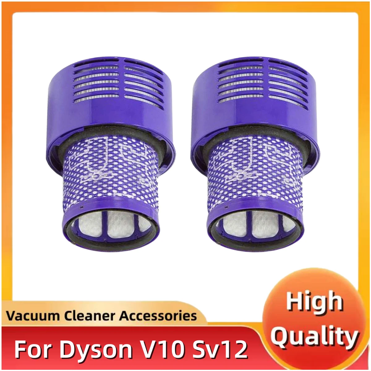 Grande Unità Filtrante Lavabile Per Dyson V10 Sv12 Cyclone Animal Absolute Total Clean Aspirapolvere Cordless, Sostituire Il Filtro