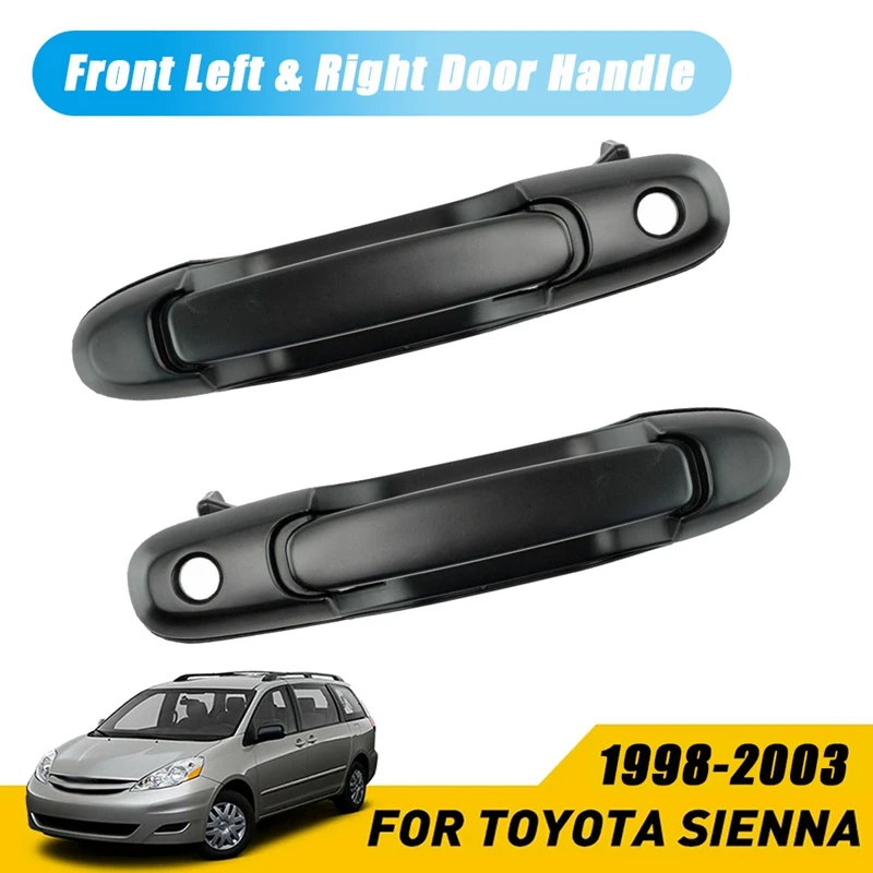 

Комплект ручек для передней и внешней двери для Toyota Sienna 1998-2003 Черного Цвета 69220-08010-A0 69210-08010-C0