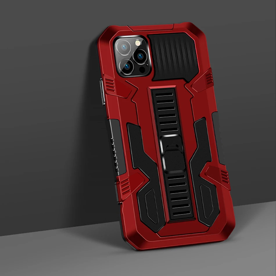 Shockproof Armor Phone Case For iPhone 6 6S 7 8 Plus SE X XS Max XR Anti-Fall Bracket Cover For iPhone 11 12 13 Pro Max Mini best iphone 13 mini case