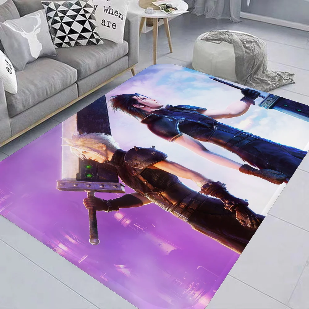 Final Fantasy Series Games Cartoon Floor Mat Non-Slip Laundry Room Mat Laundry Decor Balcony Child Living Room Bedside Mats 6