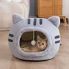 New Deep Sleep Comfort In Winter Cat Bed Iittle Mat Basket Small Dog House Products Pets Tent Cozy Cave Nest Indoor Cama Gato 4