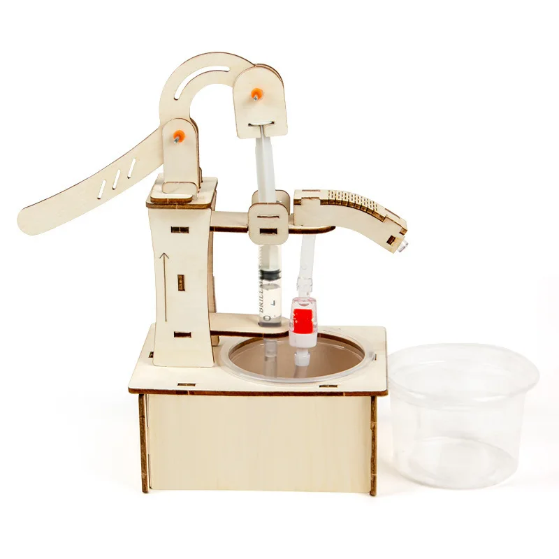 Wooden DIY Hand Pump Well STEM Educational Science Experiment Kit