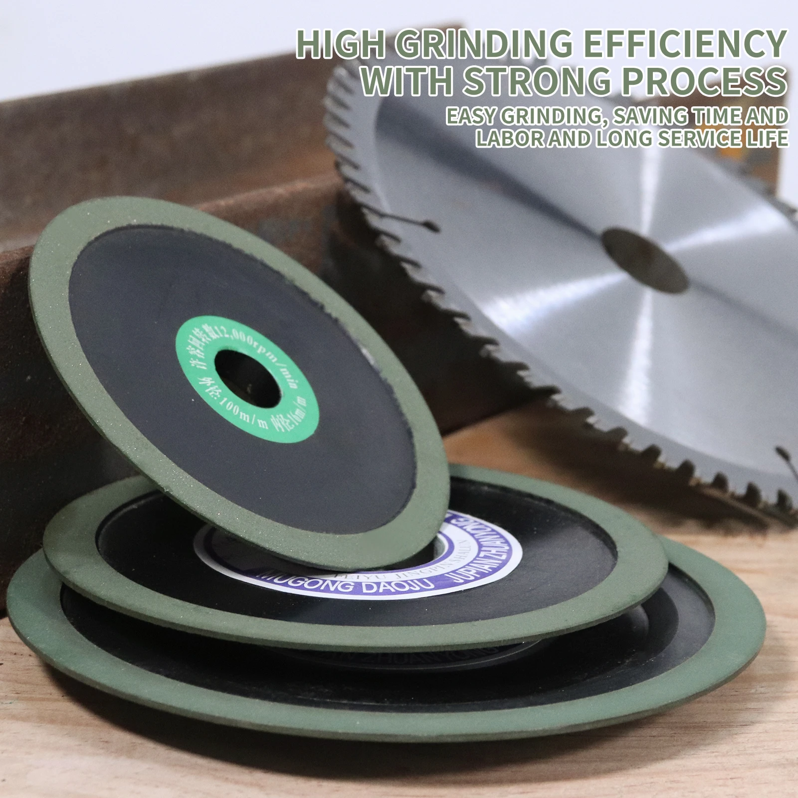 SIFANG Diamond Grinding Wheel Abrasive Disc For Carbide Milling Cutter Power Tool Bakelite Resin RVD