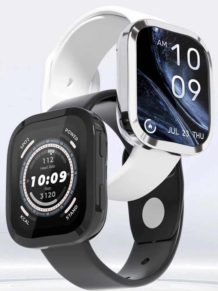 Full Coverage TPU Protective Smart Watch Case and Screen Protector