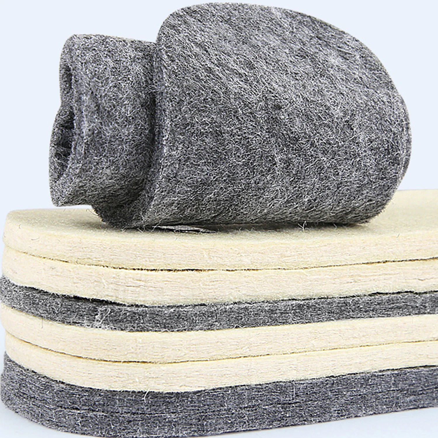 

Thicken Wool Felt Thermal Insole Breathable Winter Keep Warm Boots Pad Sole Men Women Sweat Absorbent Insert