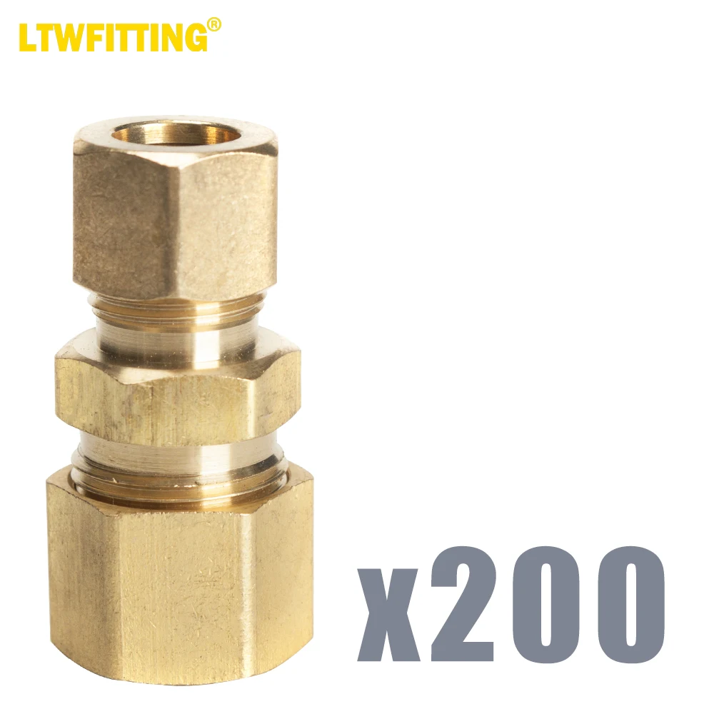 

LTWFITTING 1,5-дюймовый OD x 1,5-дюймовый OD компрессионный соединение, латунный Компрессионный фитинг (комплект из 1/2)