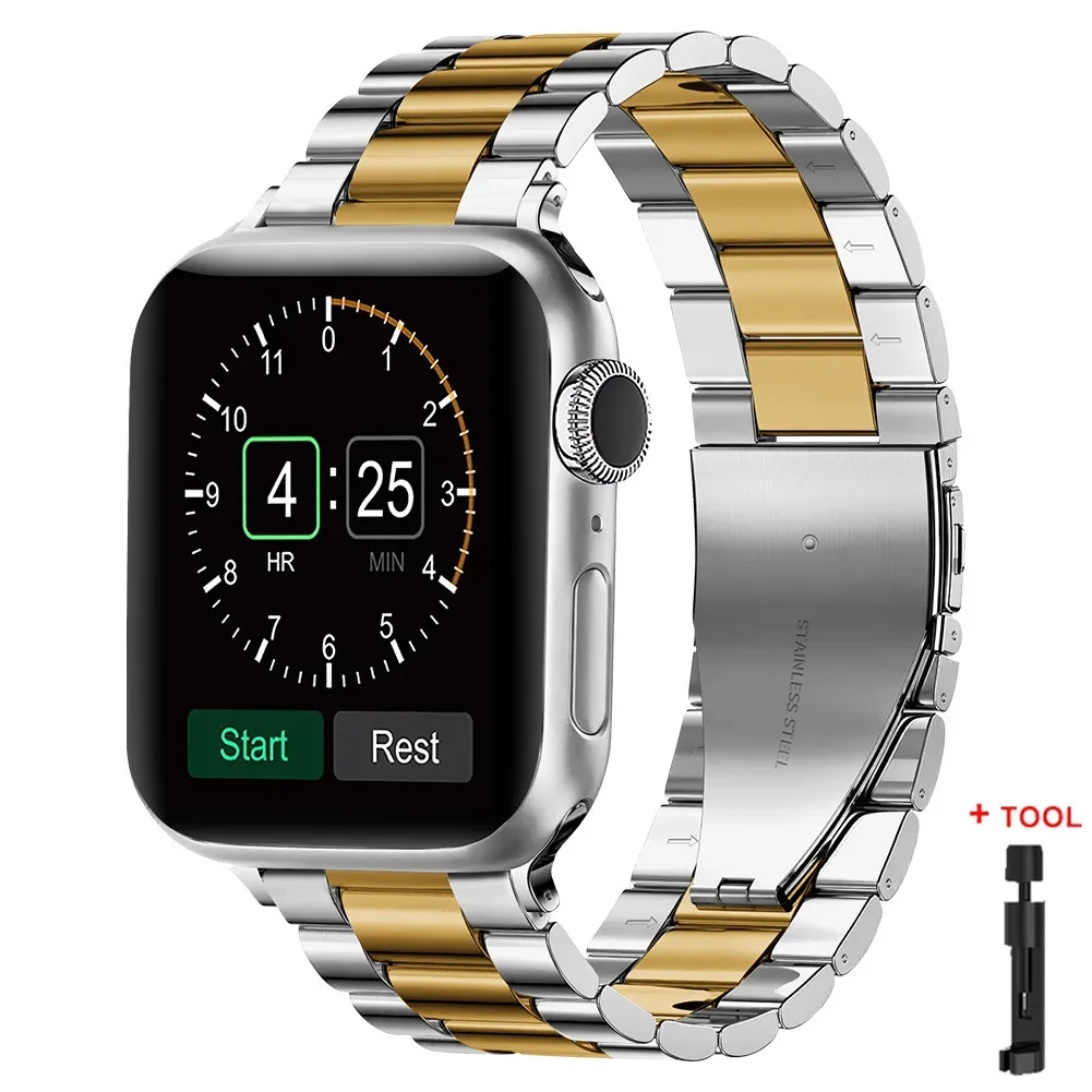 Premium Stainless Steel Watch Strap - Metal Band