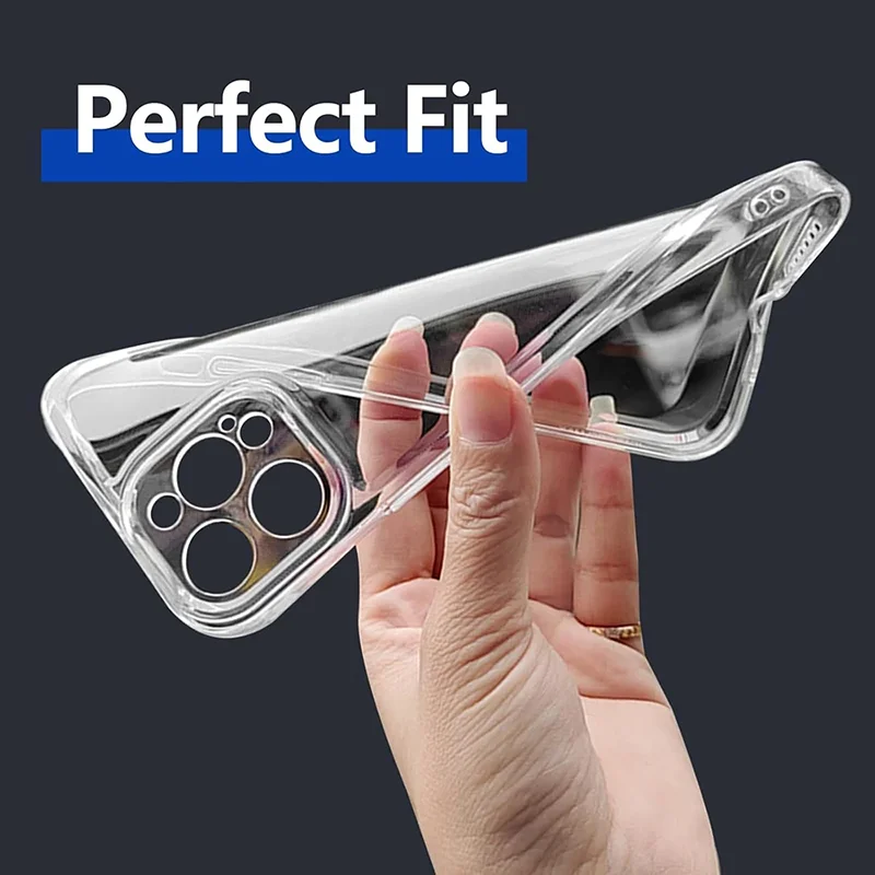 Premium Ultra Thin Transparent Silicone Case - Soft, Luxury Clear Cover