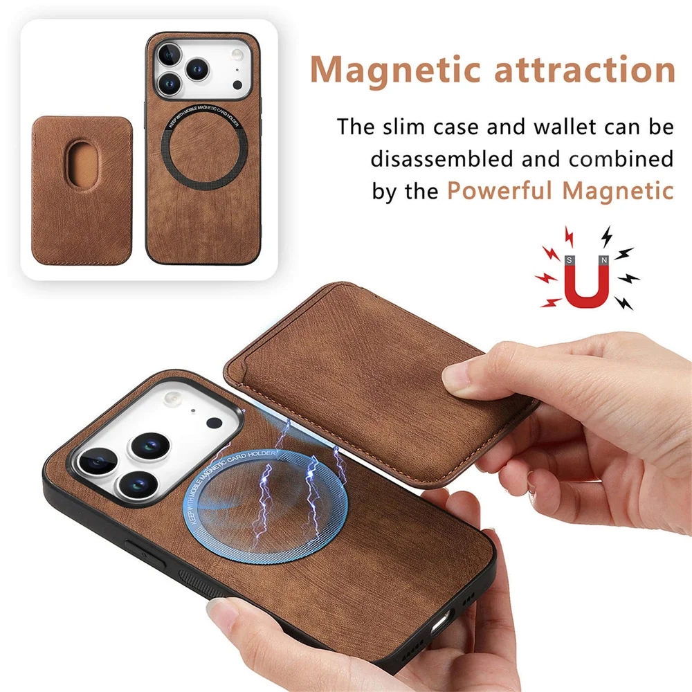Premium Detachable Magnetic Card Phone Case