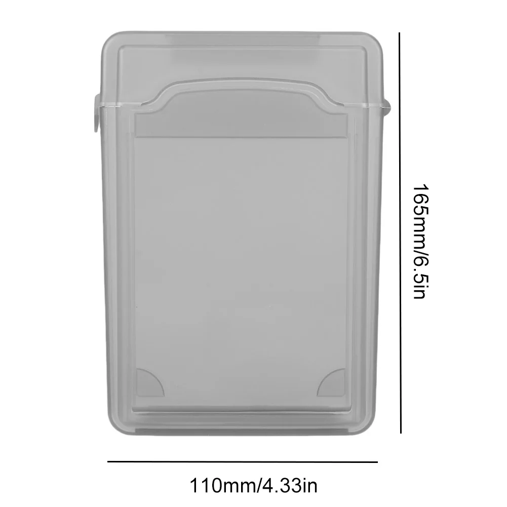 3.5 Inch IDE SATA HDD Case Hard Drive Disk Storage Box Cover Dustproof Plastic Portable Hard Disk Protective Shell SSD Enclosure