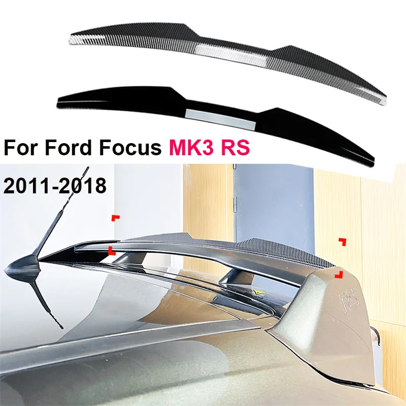 

Car Top Rear Trunk Spoiler Exterior Modification Fixed small Wing For Ford Focus MK3 RS 2011-2018 Tail Tailgate Splitter Lip