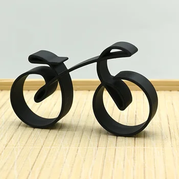 1/2 Pezzi Modello di Bicicletta Minimalista, Elegante Scultura di Bicicletta per Decorazione da Scrivania, Regalo per Casa e Ufficio per Amanti delle Biciclette