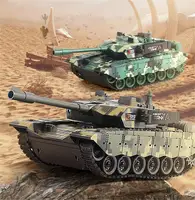 Tracked RC Tank with Light Remote Control Vehicle Battle Large Interactive Remote Control Toy Car Model Electronic Toys for Boys 2
