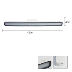 USB Rechargeable Stepless Dimming LED Desk Lamp with Magnetic Hanging Feature (42cm Charging model)