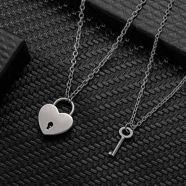 HZMAN Lover Heart Padlock Necklace