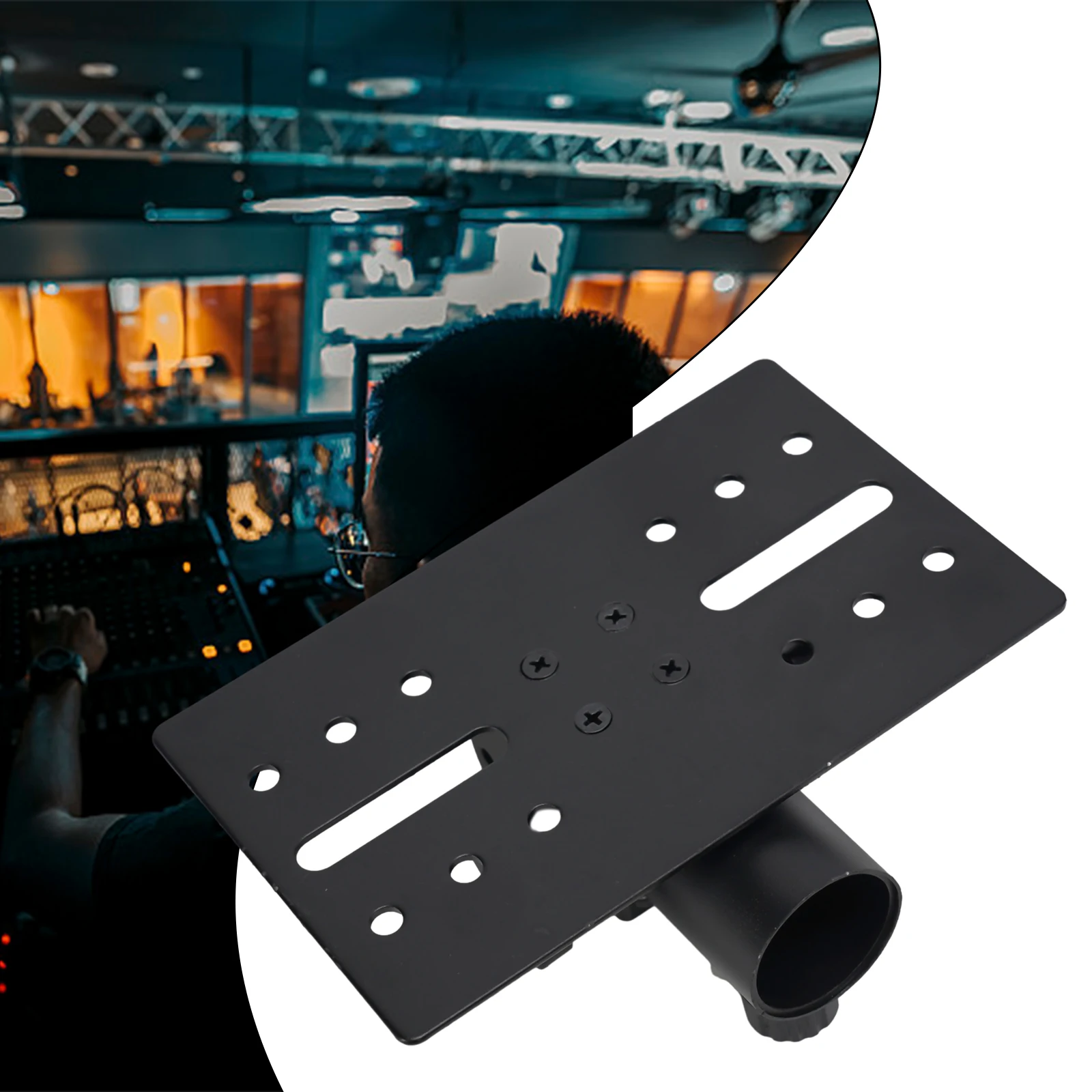 

High-Strength Metal Mount Tripod Speaker Stand Adapter 35mm Rotatable Top Cap For DJ/PA Speakers Metal Mount Tripod Adapter