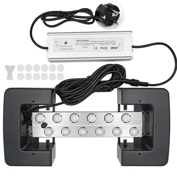 2/4/6/8/10/12 Head Ultrasonic Mist Maker Fogger Stainless Steel Air Humidier Garden/Rockery/Pool Fog Sprayer Generator 220V 1