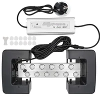 2/4/6/8/10/12 Head Ultrasonic Mist Maker Fogger Stainless Steel Air Humidier Garden/Rockery/Pool Fog Sprayer Generator 220V 1