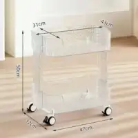 Beauty Salon Decor Furniture Storage Cart Wheels