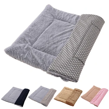 Flannel Thickened Double-sided Pet Soft Fleece Pad Blanket Mat for Puppy Dog Cat Sofa Cushion Home Rug Keep Warm Sleeping Mat 2