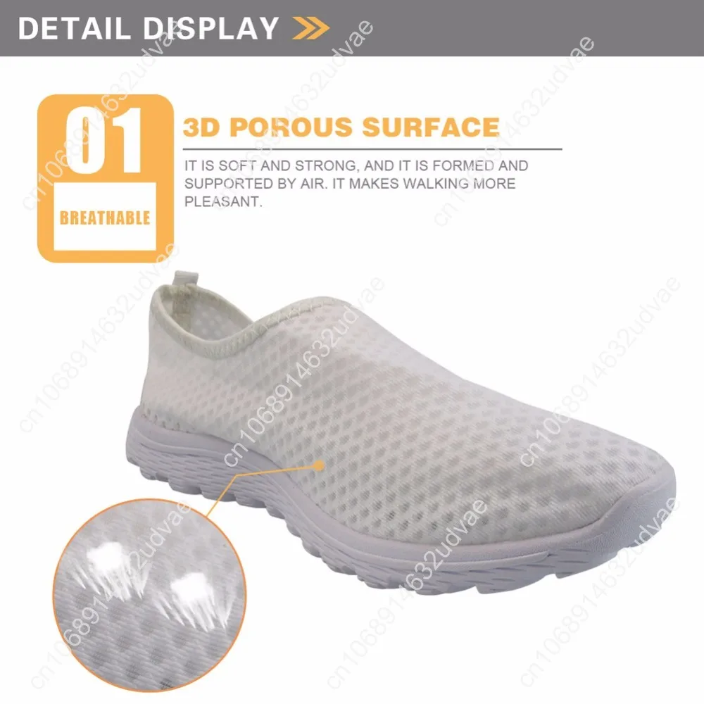 2021 Brand Designer Sneakers Women Shoes Flats Nurse Shoes Woman Surgical Nursing Medical Pattern Air Mesh Loafers