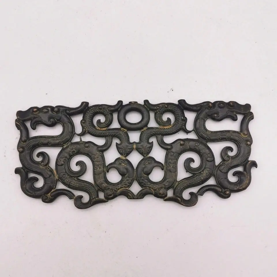 

Разнообразная сельская коллекция старых предметов, медная резьба Seiko, подвески с двойным драконом на стену, ностальгия