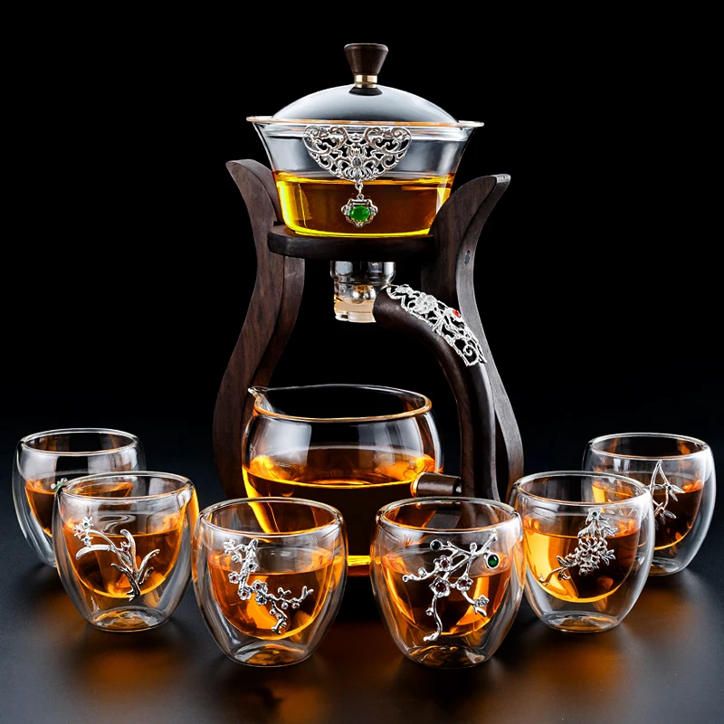 Kungfu Teaware Glass Tea Set Lazy Tea Ceremony Drinkware High