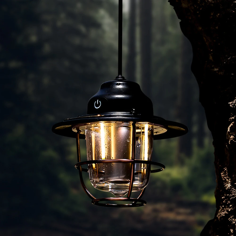 Camping Light, Led Retro Battery Powered Lantern, Led Retro Camping Light,  Power Outage, Hurricane, Outdoor, For Family Party (cr2032 Battery) - Temu