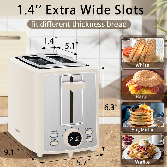 2-Slice LCD Toaster 3