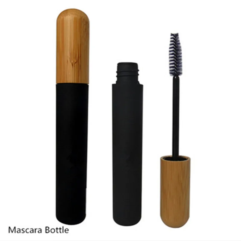 

10/30/50pcs 5ml/10ml Empty Mascara Tube Eyelash Bottle Lip Gloss Tube Lipstick Tube Cosmetic Container With Bamboo Cap