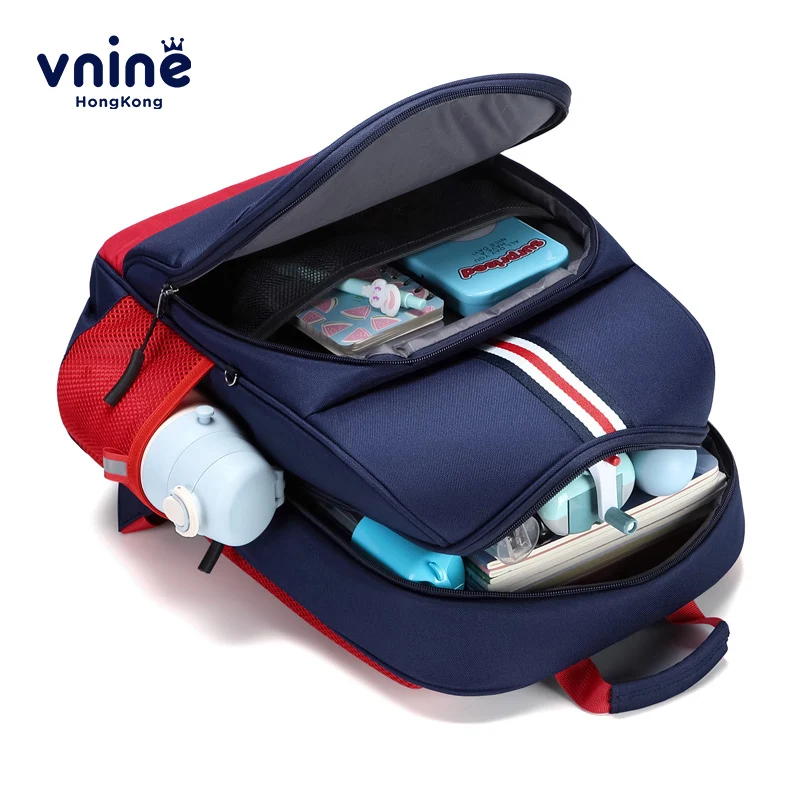 VNINE elementary school backpack for boys from grades one to six, lightweight spine protection, load reduction backpack for girl