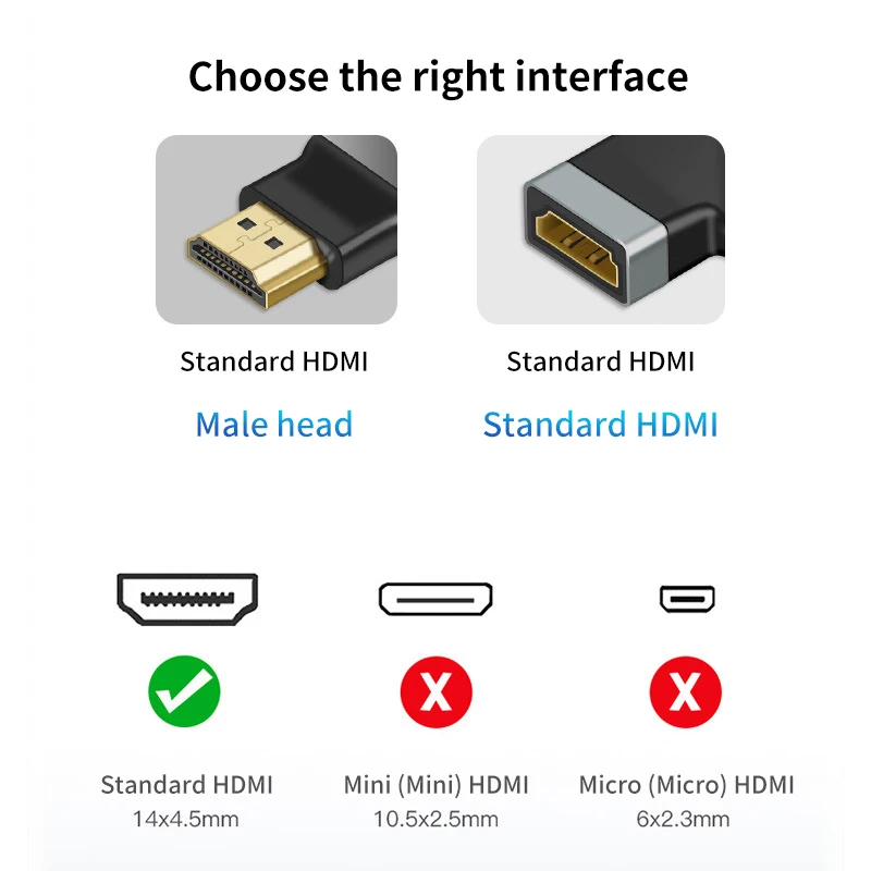 Hdmi-Compatibel 2.1 Vrouw Naar Vrouw Adapter Video Kabel Converter 4K 8K 60Hz Extender Voor Ps4 Pc Tv Projector Kabel Hd Extender