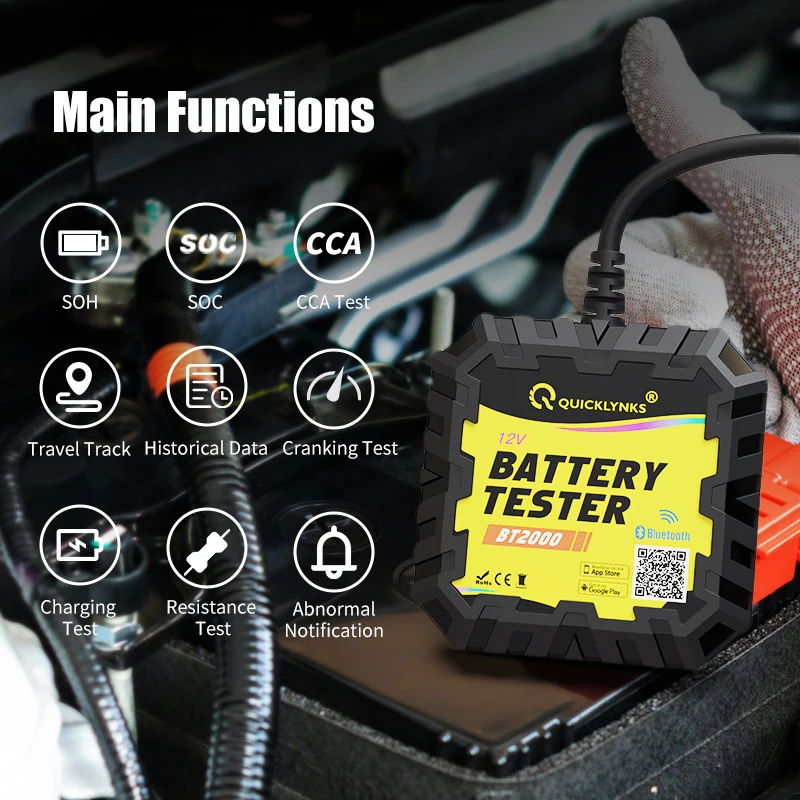 BT2000 BM6 BM2 12V Car Battery Tester Monitor Wireless Bluetooth 4.0