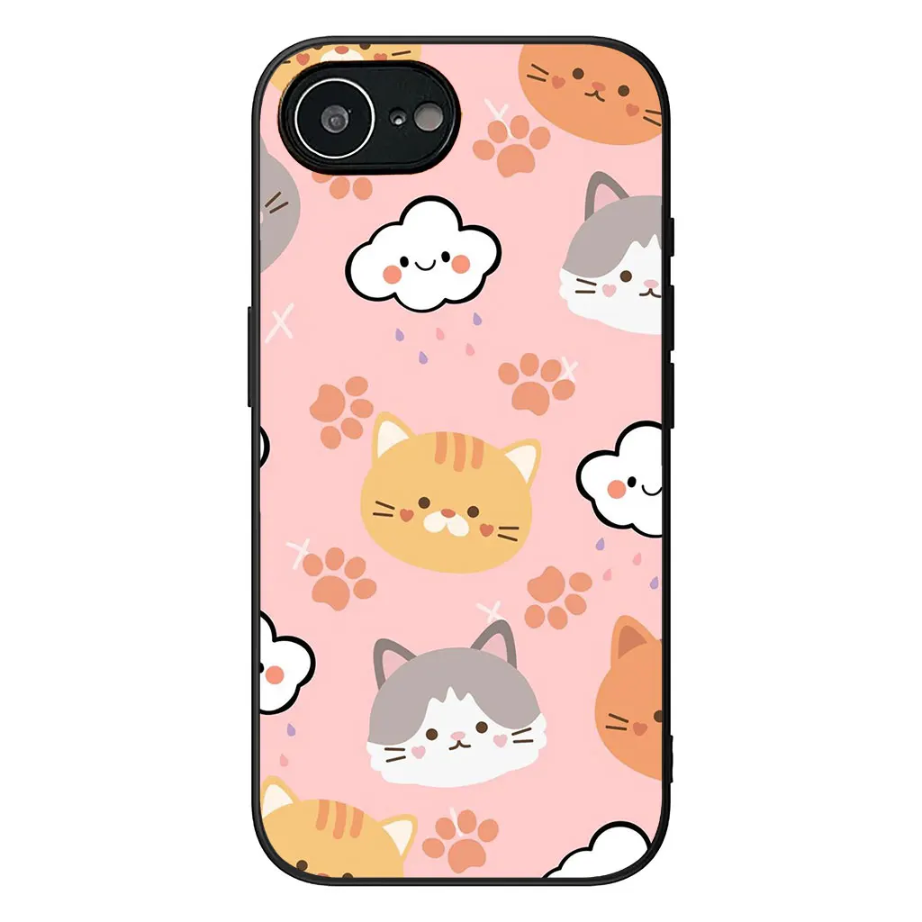 Kitten Cat Cartoon Dog Paw Design Protective Phone Case