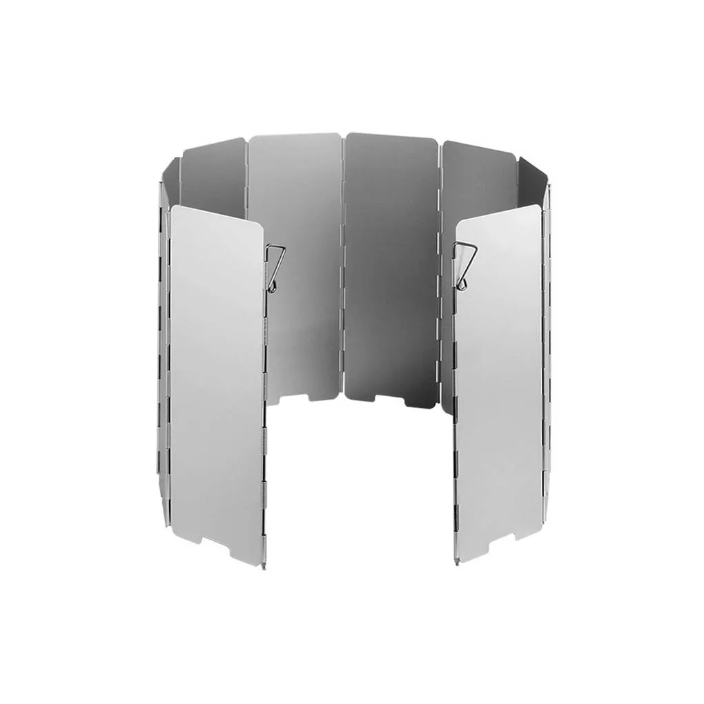 

Gas Stove Wind Shields Aluminum Alloy Windproof Screen Protective Accessory
