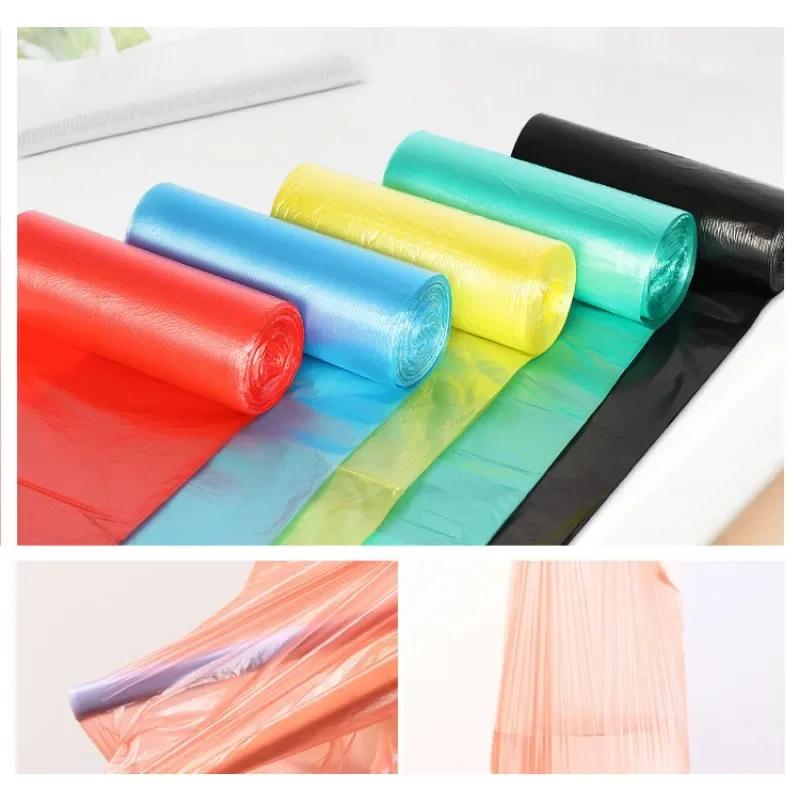 Household Disposable Trash Pouch Garbage Bags 5 Rolls 1 pack 100Pcs