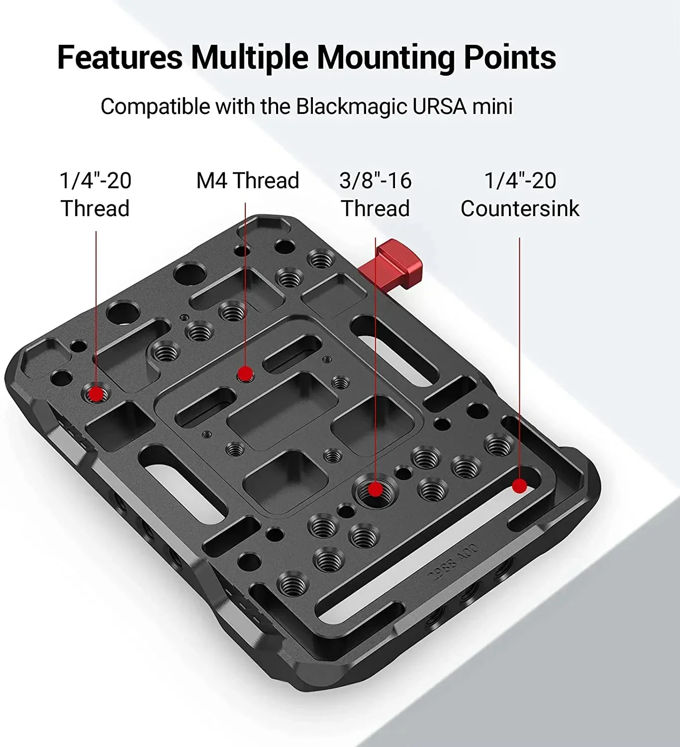 SmallRig V MOUNT Battery Plate with Adjustable Arm with 15MM Rod Clamp Standard