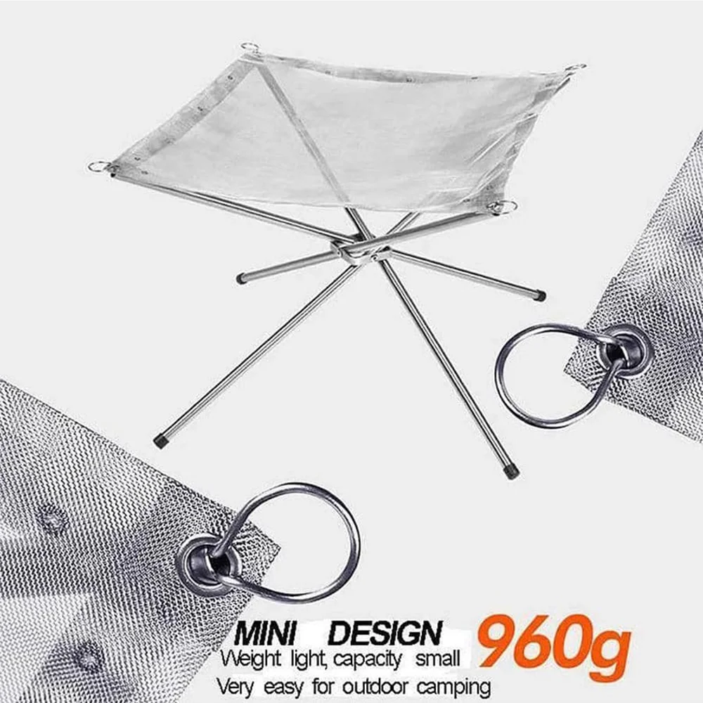 Portable Camping Fire Pit Grill 2