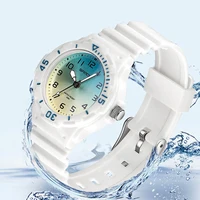 UTHAI Student Watch Fashion Trend Outdoor Sports Fresh 50M Waterproof PU Soft Female Middle School Student Youth Clock Watches 1