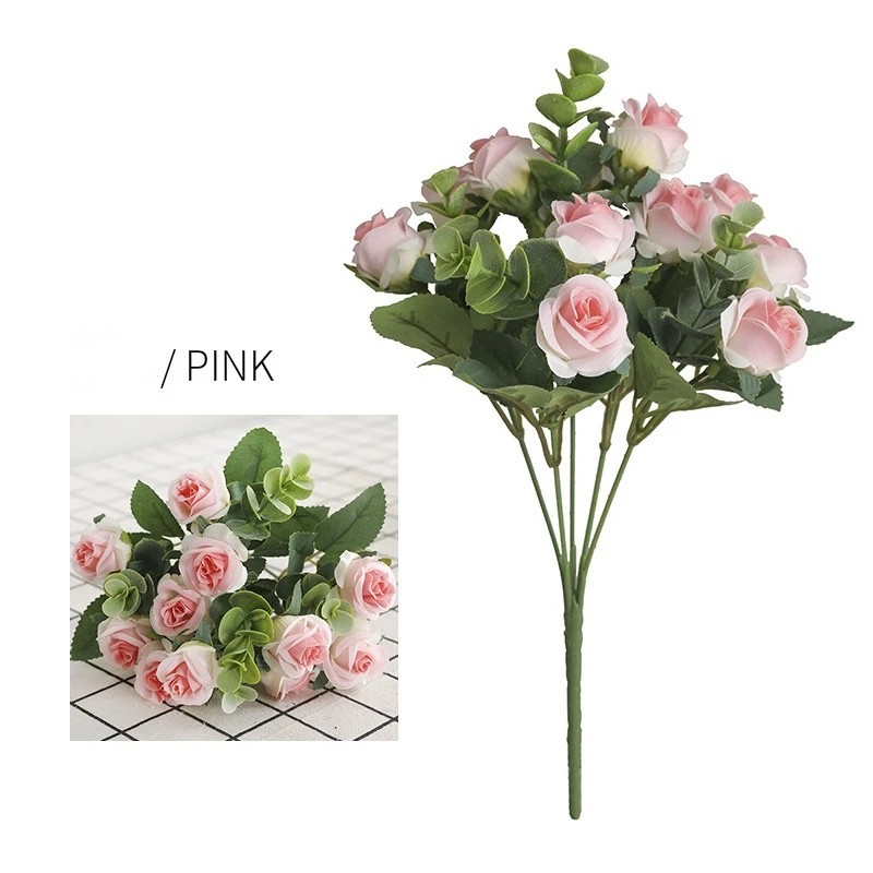 Beautiful Hydrangea Roses Artificial Flowers for Home Wedding Decorations High Quality Autumn Bouquet Mousse Peony Fake Flower