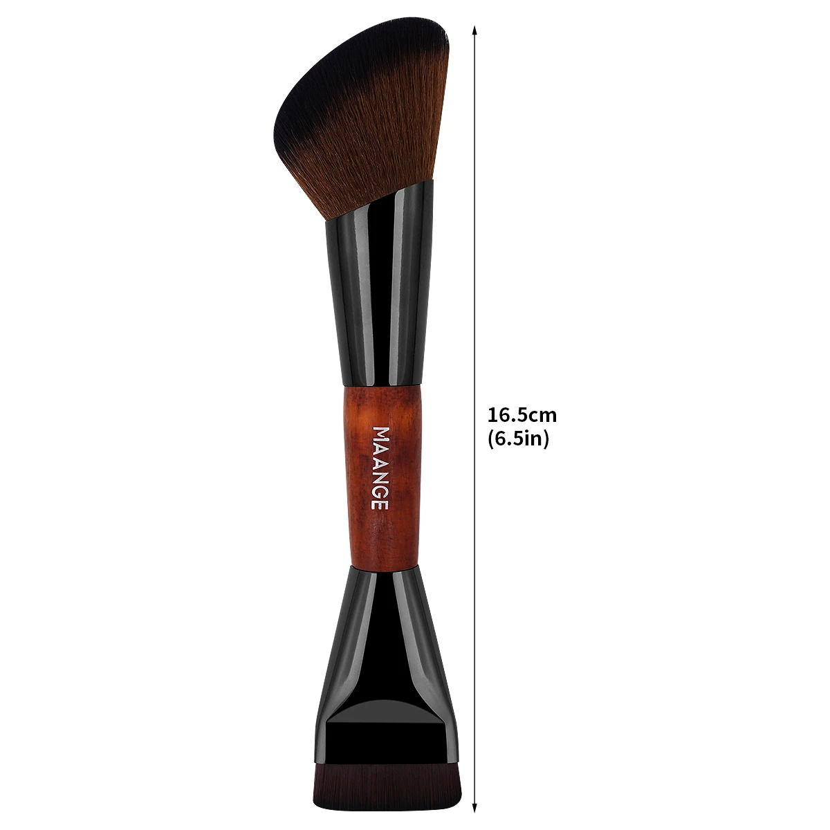 Soft Synthetic Fiber Double Ended Makeup Brush for Liquid Cream Cosmetics