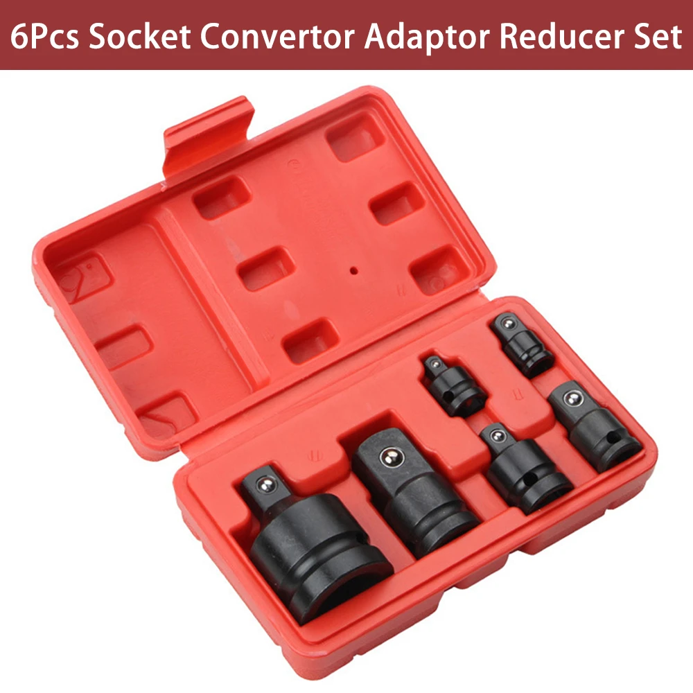 6Pcs Drive Socket Adapter Converter Reducer Air Impact Craftsman Socket