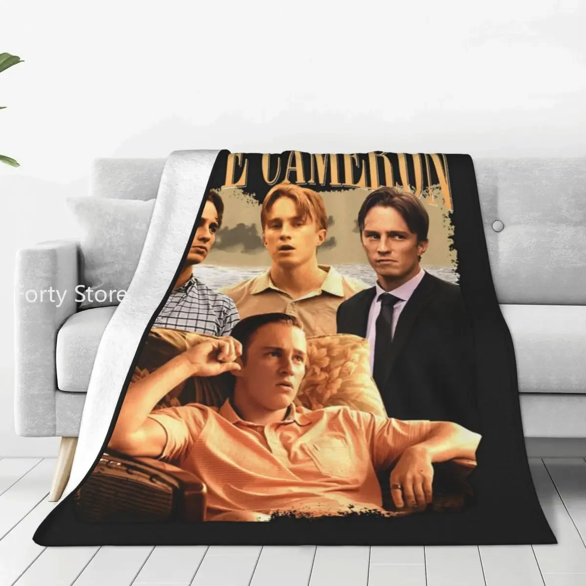 

D-Drews Starkey Flannel Blanket Rudy Pankow Warm Soft Throw Blanket for Outdoor Airplane Travel Printed Bedspread Sofa Bed Cover